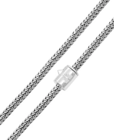 Devata Foxtail Round 4mm Chain Necklace In Silver