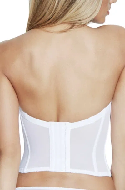 Dominique Intimates Ariel Low Back Hidden Underwire Convertible Strapless Longline  Bra In White
