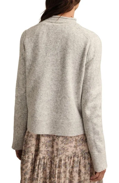 Lucky Brand Roll Neck Sweater In Gray