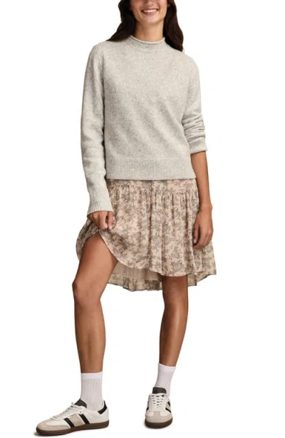 Lucky Brand Roll Neck Sweater In Gray