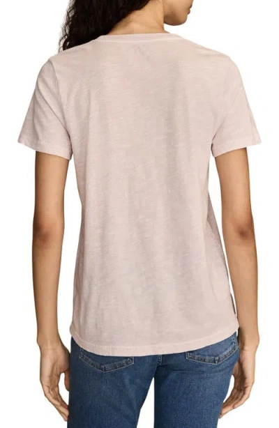 Lucky Brand Floral Embroidery Lucky Heart Classic Crewneck Cotton Graphi T-shirt In Neutral