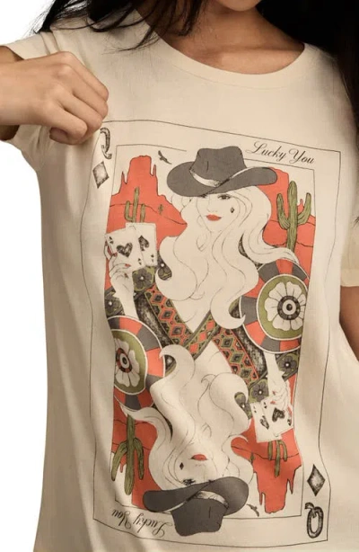 Lucky Brand Cowgirl Card Cotton Graphic T-shirt In Neutral