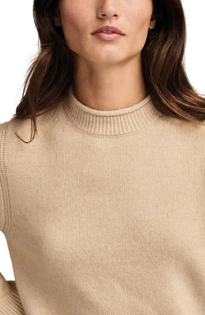 Lucky Brand Roll Neck Sweater In Neutral