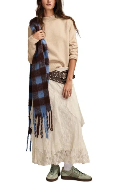 Lucky Brand Roll Neck Sweater In Neutral