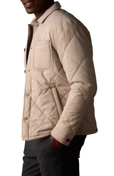 The Normal Brand Quilted Jacket With High Pile Fleece Lining In Multi