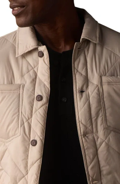 The Normal Brand Quilted Jacket With High Pile Fleece Lining In Multi