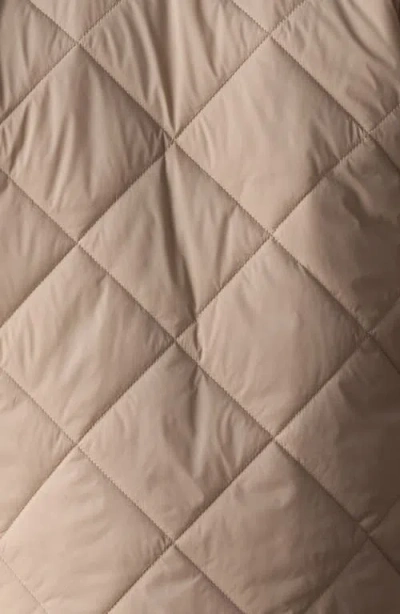 The Normal Brand Quilted Jacket With High Pile Fleece Lining In Multi