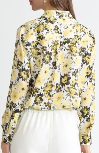 Kasper Floral Button-up Shirt In Multi