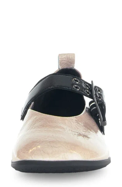 Gabor Buckle Mary Jane Flat In Neutral