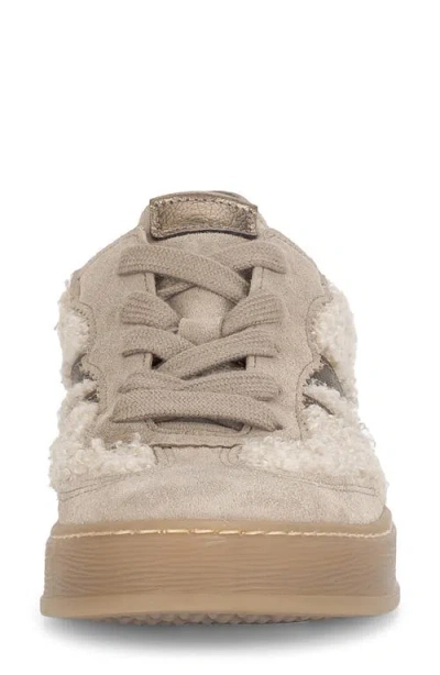 Gabor Genuine Shearling Mixed Media Sneaker In Multi