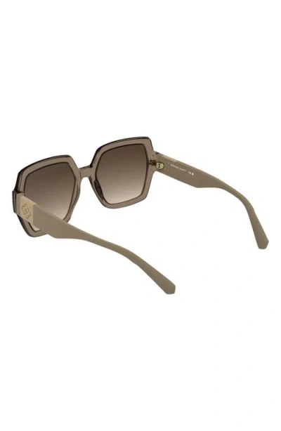 Kendra Scott Dira 56mm Rectangle Sunglasses In Green