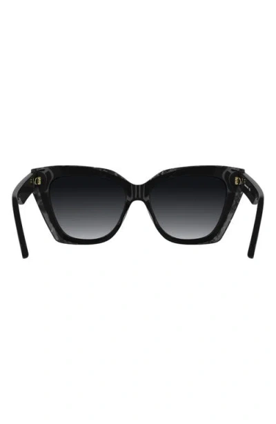 Kendra Scott Katherine 56mm Gradient Cat Eye Sunglasses In Black