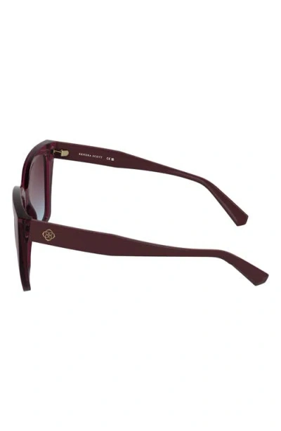 Kendra Scott Dira 56mm Gradient Tea Cup Sunglasses In Purple