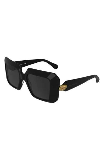 Kendra Scott Brooke 54mm Square Sunglasses In Black