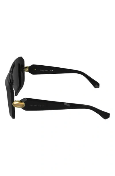 Kendra Scott Brooke 54mm Square Sunglasses In Black