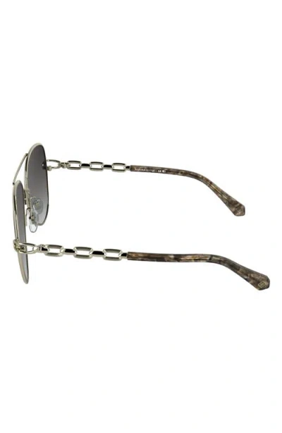 Kendra Scott Korinne 61mm Gradient Aviator Sunglasses In Gray