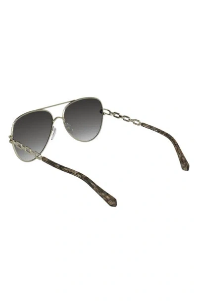 Kendra Scott Korinne 61mm Gradient Aviator Sunglasses In Gray