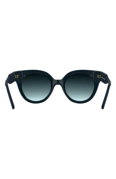 Kendra Scott Dira 51mm Gradient Tea Cup Sunglasses In Black