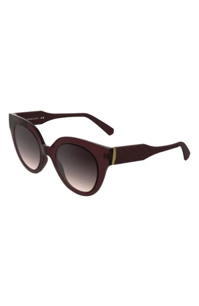 Kendra Scott Dira 51mm Gradient Tea Cup Sunglasses In Brown