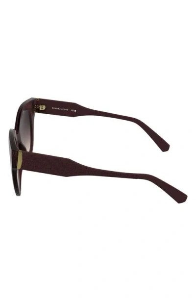 Kendra Scott Dira 51mm Gradient Tea Cup Sunglasses In Brown