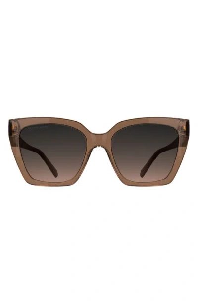 Kendra Scott Dira 56mm Gradient Tea Cup Sunglasses In Brown