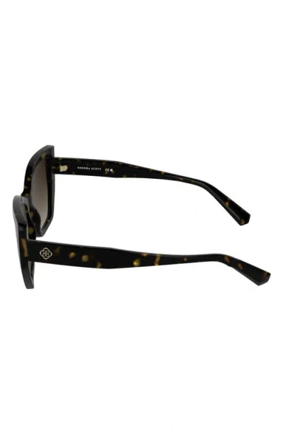 Kendra Scott Dira 56mm Butterfly Sunglasses In Brown