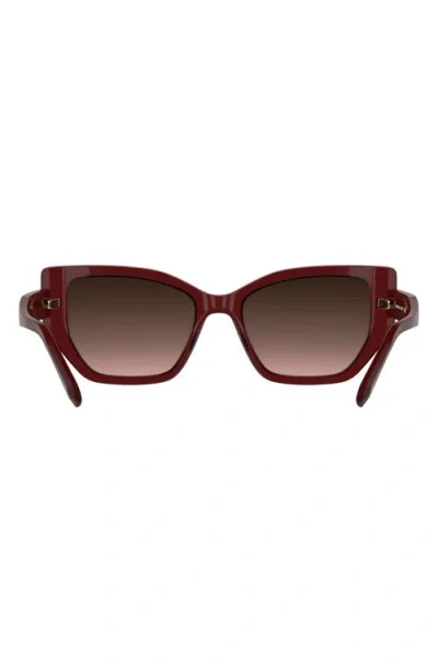 Kendra Scott Dira 56mm Butterfly Sunglasses In Burgundy