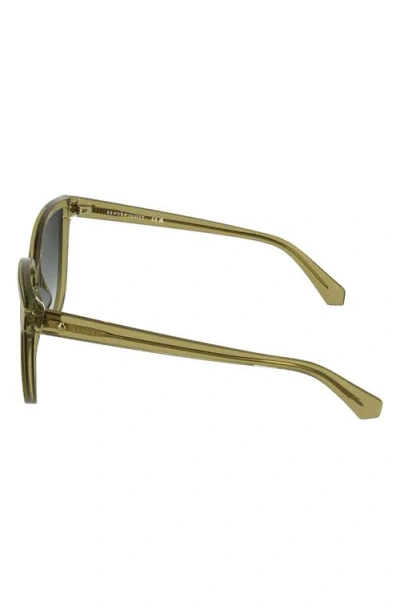 Kendra Scott Dira 57mm Gradient Tea Cup Sunglasses In Green