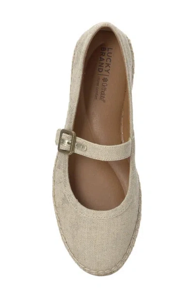 Lucky Brand Orlyna Espadrille Mary Jane Flat In Animal Print