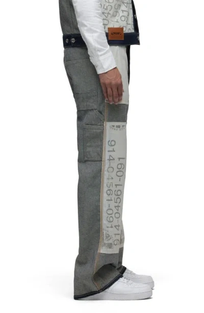 Hudson Jeans Columbus Inside Out Wide Leg Jeans In Gray