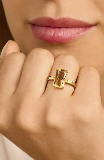 Dpt Antwerp Citrine Ring In Metallic