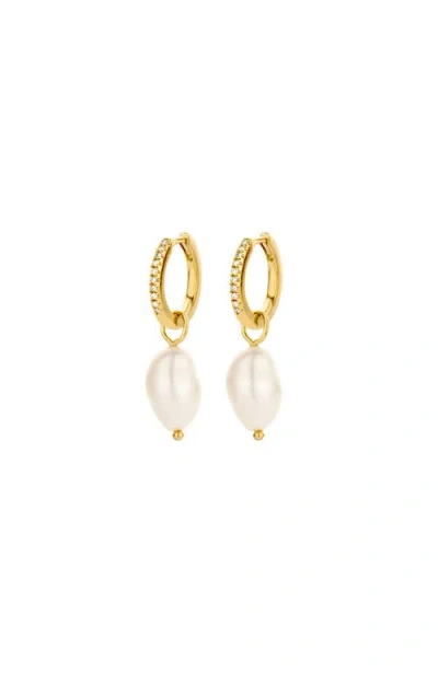 Dpt Antwerp Endless Pearl Earrings In Gold