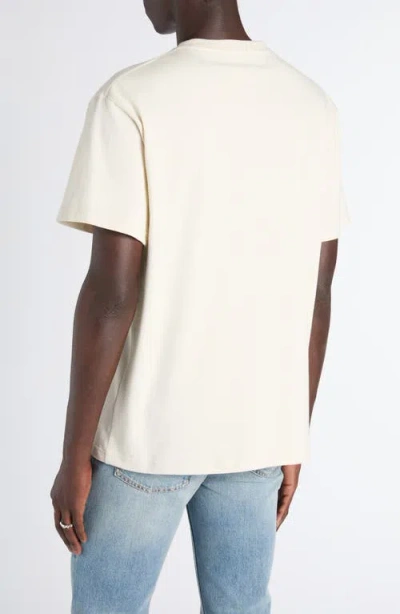 Alexander Mcqueen Men Cotton T-shirt With A Flocked Logo Printed In Pattern