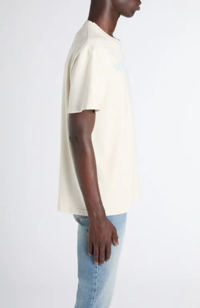 Alexander Mcqueen Men Cotton T-shirt With A Flocked Logo Printed In Pattern