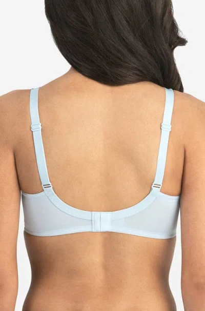 Dominique Intimates Jillian Wire-free Seamless Minimizer Bra In Blue