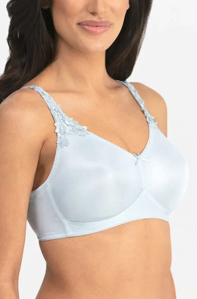 Dominique Intimates Jillian Wire-free Seamless Minimizer Bra In Blue