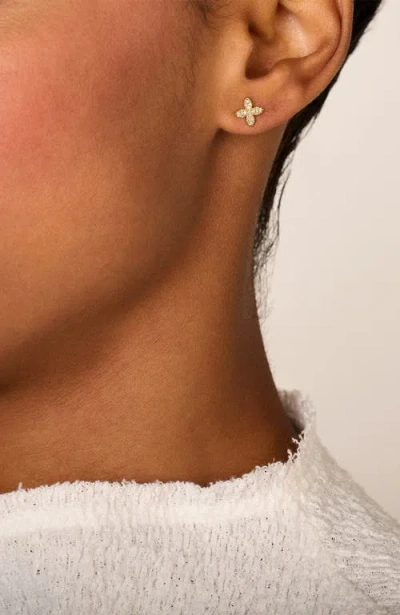 Dpt Antwerp Little Flower Earrings In Brown