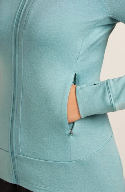 Icebreaker 260 Quantum Merino Wool Hooded Jacket In Multi