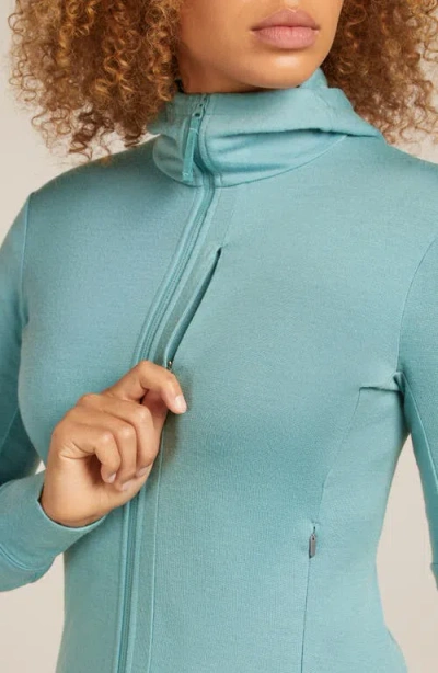 Icebreaker 260 Quantum Merino Wool Hooded Jacket In Multi