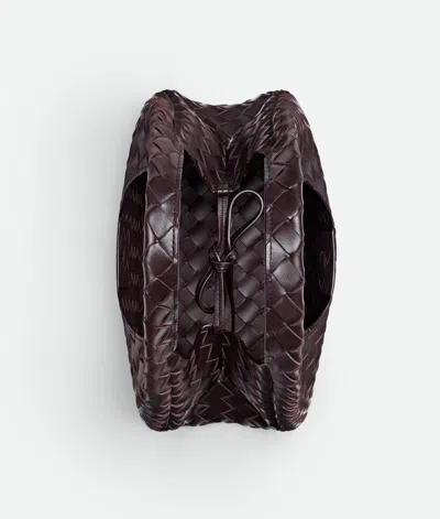 Bottega Veneta Small Leather Campana Shoulder Bag In Brown