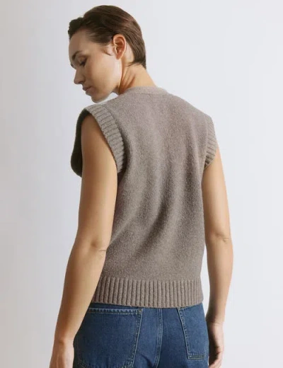 Albaray Argyle V-neck Tank Top In Brown