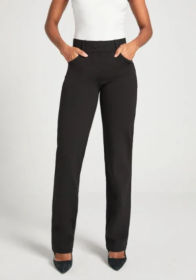 Betabrand 7-pocket Dpyp Dress Pant Yoga Pant Straight In Black