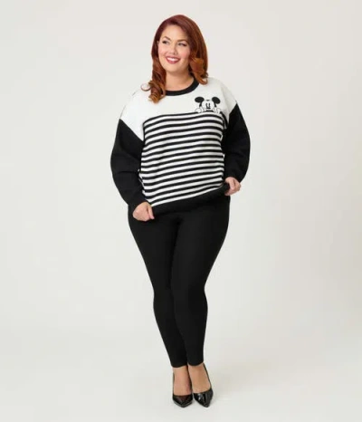 Unique Vintage Plus Size Long Sleeve Sweater In Multi