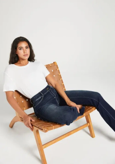 Betabrand Signature Mid-rise Denim | Straight In Black