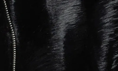 Edikted Tedi Faux Fur Jacket In Black