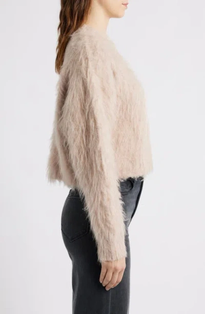 Mango Brushed Mock Neck Sweater In Pink