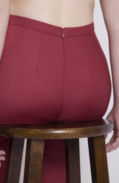 Aam The Label The Wool Wide Leg Pant For Full Hips And Thighs In Brown