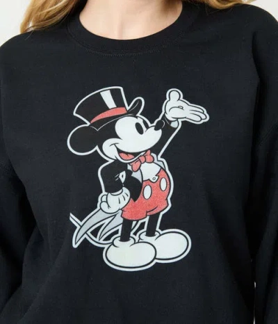 Unique Vintage Unisex Sweatshirt In Black