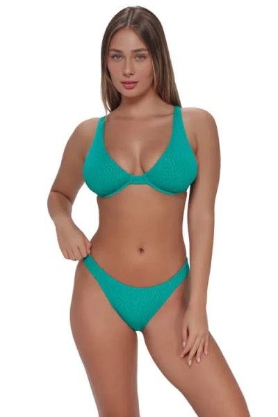 Pacifica By Sunsets Emery Underwire Bikini Swimsuit Top In Green