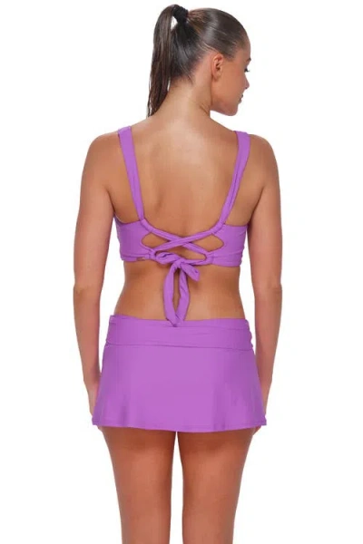 Sunsets Elsie Bikini Swimsuit Top In Purple